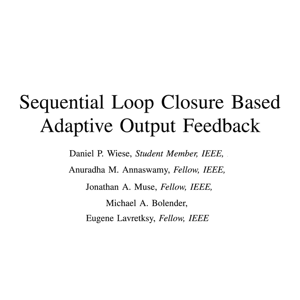 Sequential Loop Closure 2017